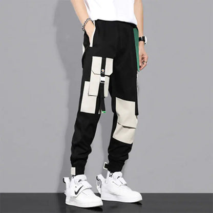 Color Block Comfort Joggers for Men