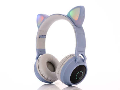 Cute Cat Ear Wireless Bluetooth Gaming Headphones