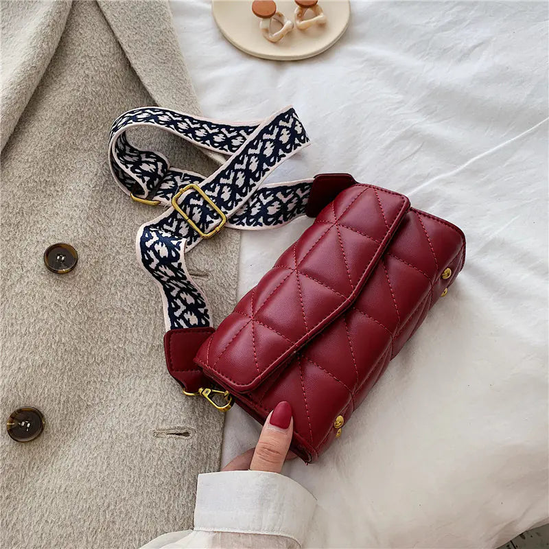 Wide Strap Small Square Bag