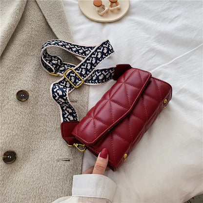Wide Strap Small Square Bag