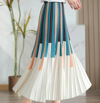 High Waist Slim Mid-Length Skirt