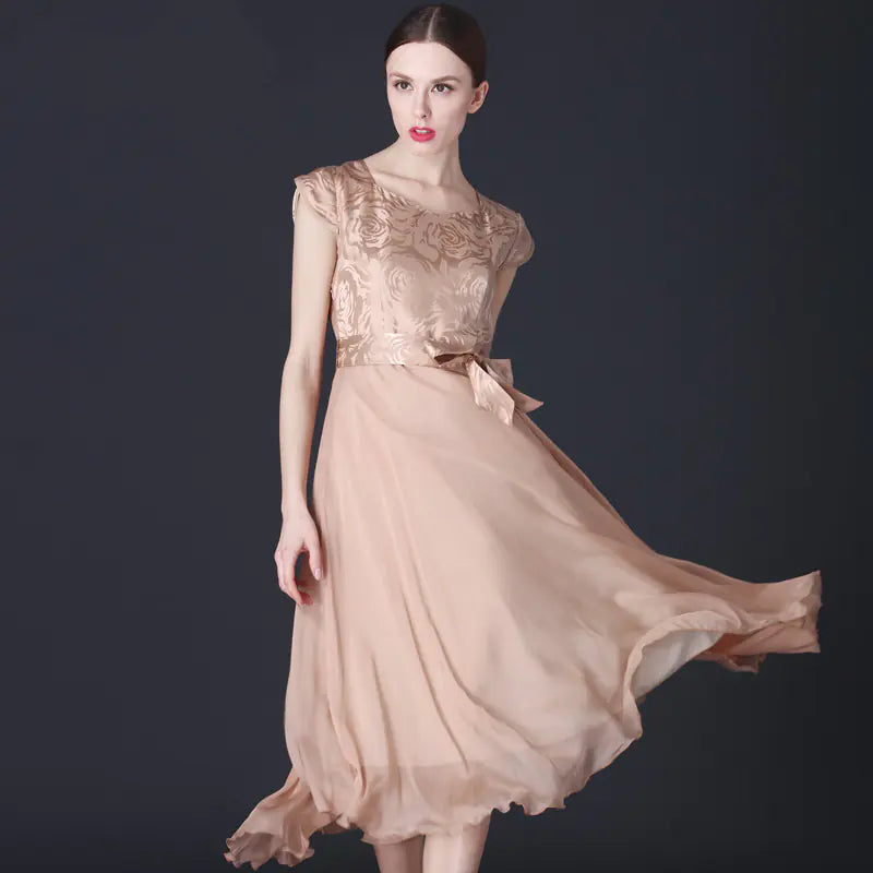 Stylish Medium Length Slim Dress