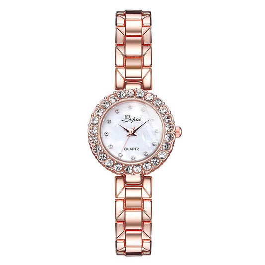 Women's Quartz Watch and Bracelet Set (Two Pieces)
