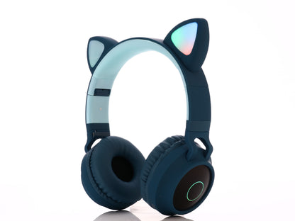 Cute Cat Ear Wireless Bluetooth Gaming Headphones