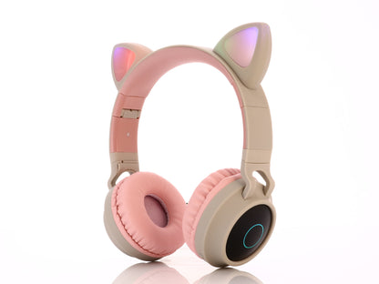 Cute Cat Ear Wireless Bluetooth Gaming Headphones