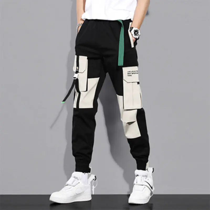 Color Block Comfort Joggers for Men