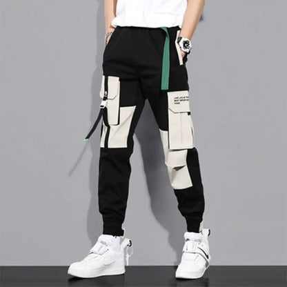 Color Block Comfort Joggers for Men