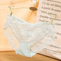 Elegant Lace Trim Low Waist Panties