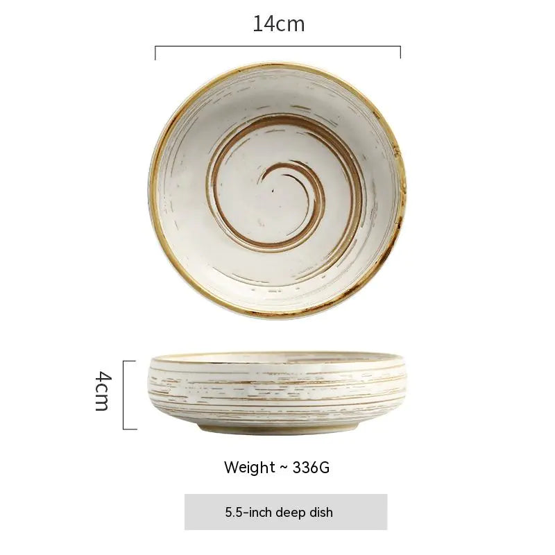 Painted quaint canteen ceramic
