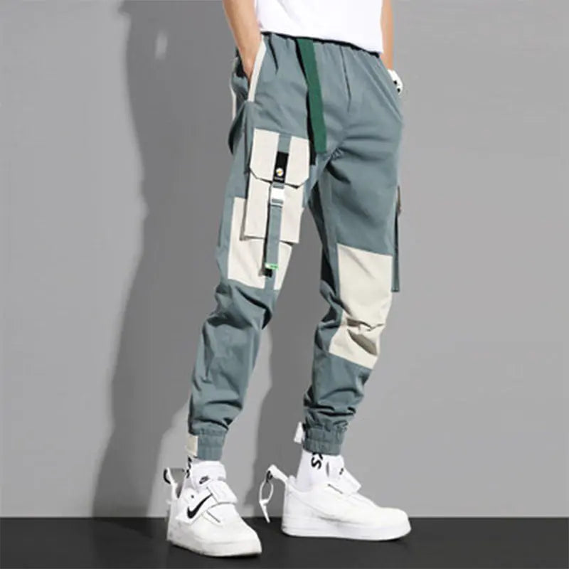 Color Block Comfort Joggers for Men
