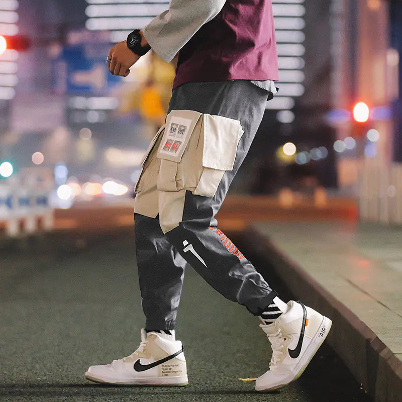 Color Block Comfort Joggers for Men