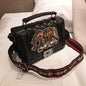 Embroidered Elephant Crossbody Bag