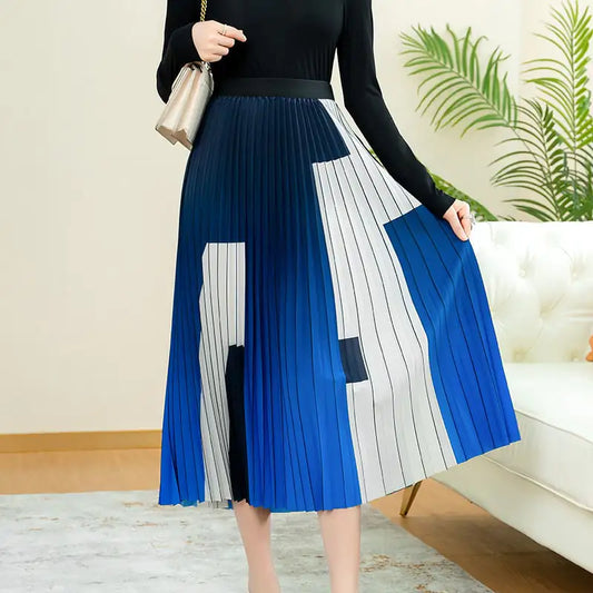 High Waist Slim Mid-Length Skirt