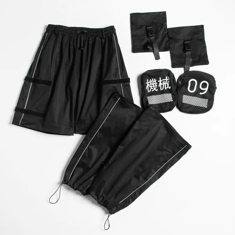 Multifunctional Detachable Loose Trousers with Drawstring