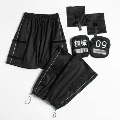 Multifunctional Detachable Loose Trousers with Drawstring