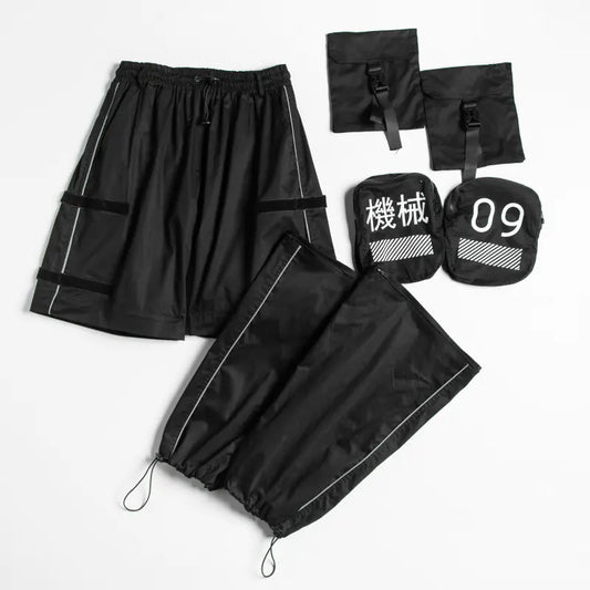 Multifunctional Detachable Loose Trousers with Drawstring