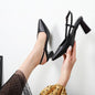Thick Heel Hollow Buckle Women's Sandals