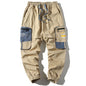 Trendy Color-Blocked Utility Pants