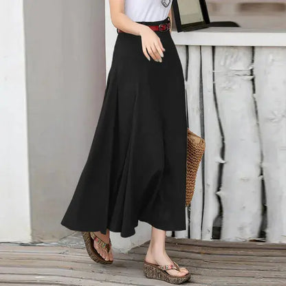 High Waist A-Line Skirt