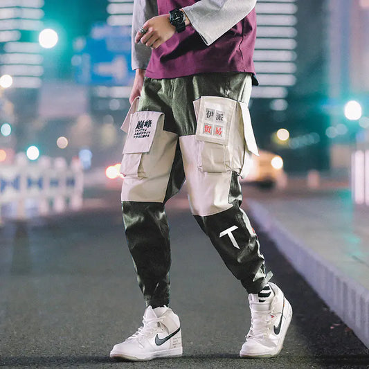 Color Block Comfort Joggers for Men