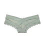 Sheer Lace Low-Rise Thong Panties