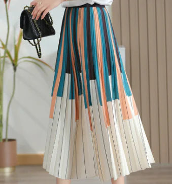 High Waist Slim Mid-Length Skirt
