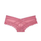 Sheer Lace Low-Rise Thong Panties