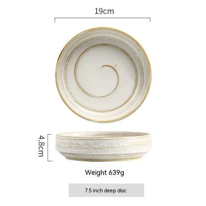 Painted quaint canteen ceramic