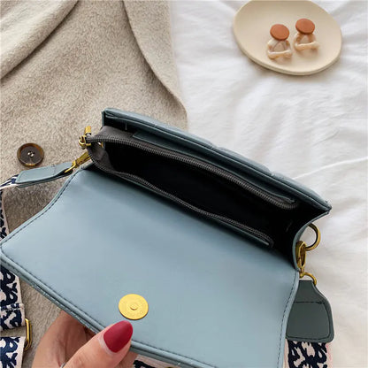 Wide Strap Small Square Bag