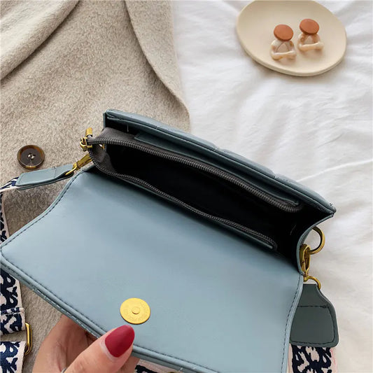 Wide Strap Small Square Bag