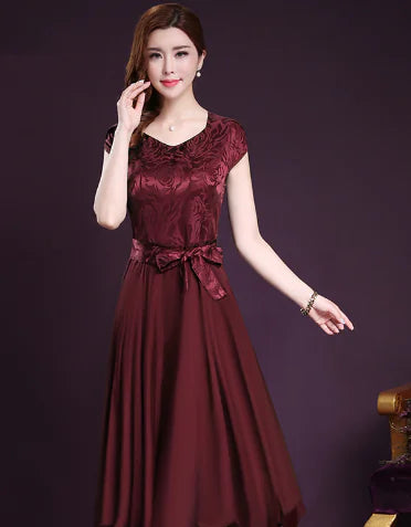 Stylish Medium Length Slim Dress
