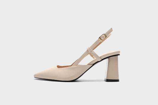 Thick Heel Hollow Buckle Women's Sandals